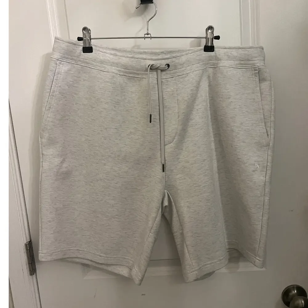 Polo Ralph Lauren Men's Double-Knit shorts XXL Heather Grey Athleisure Lounge